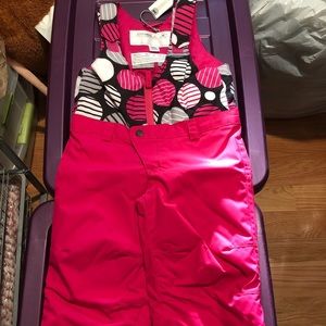 O’NEILL new toddler girl 3t snow bib hot pink